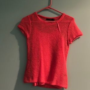 The Limited ladies shirt sleeve sweater. Size small. Color Pink.